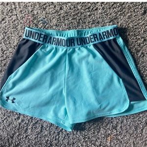 Teal under Armour shorts